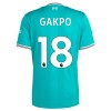 Oficiální Fotbalový Dres Liverpool Gakpo 18 Třetí 2025-26 pro Děti